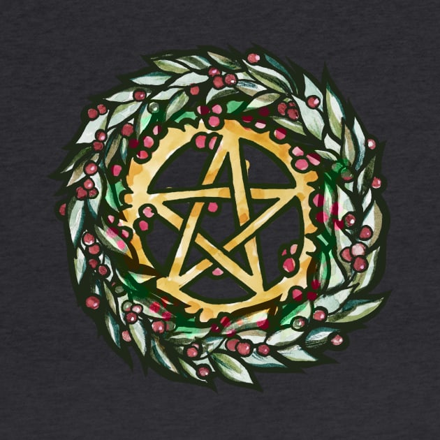 Yuletide Pentacle by bubbsnugg